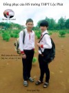 Mẫu đồng phục học sinh Trường THPT Lộc Phát